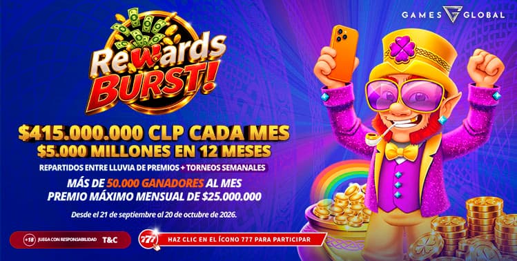 Promoción Rewards Burst por Games Global